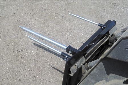 Bale Spear Skid Loader
