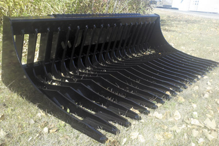 Heavy Duty Rock Bucket Skid Loader