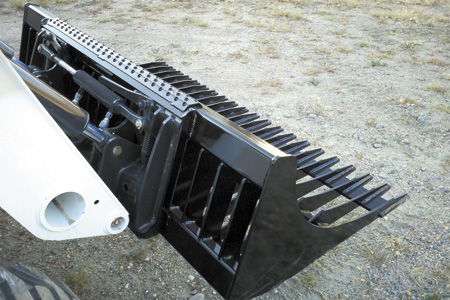 Heavy Duty Rock Bucket Skid Loader
