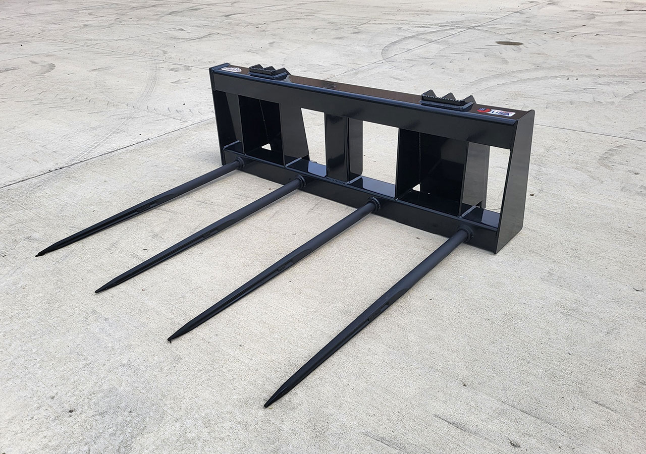Bale Spears Skid Loader